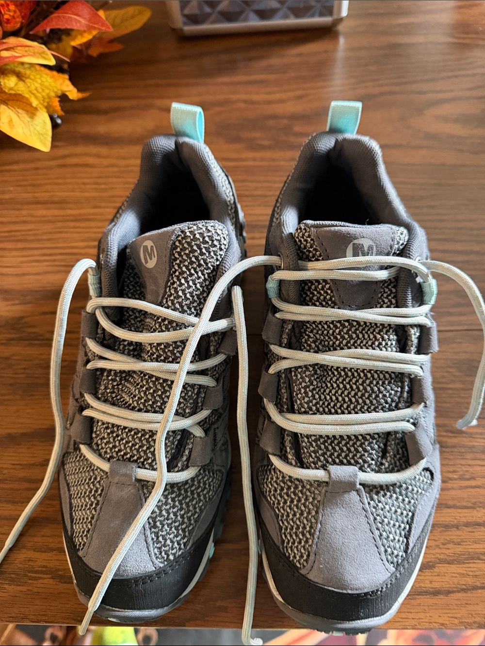 Merrell Women’s Alverstone Storm Hiking Shoes Size 7 Blue Gray